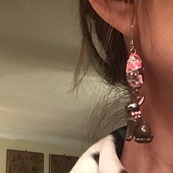 Chocolate Bunny Earrings - Picture 6 of 8